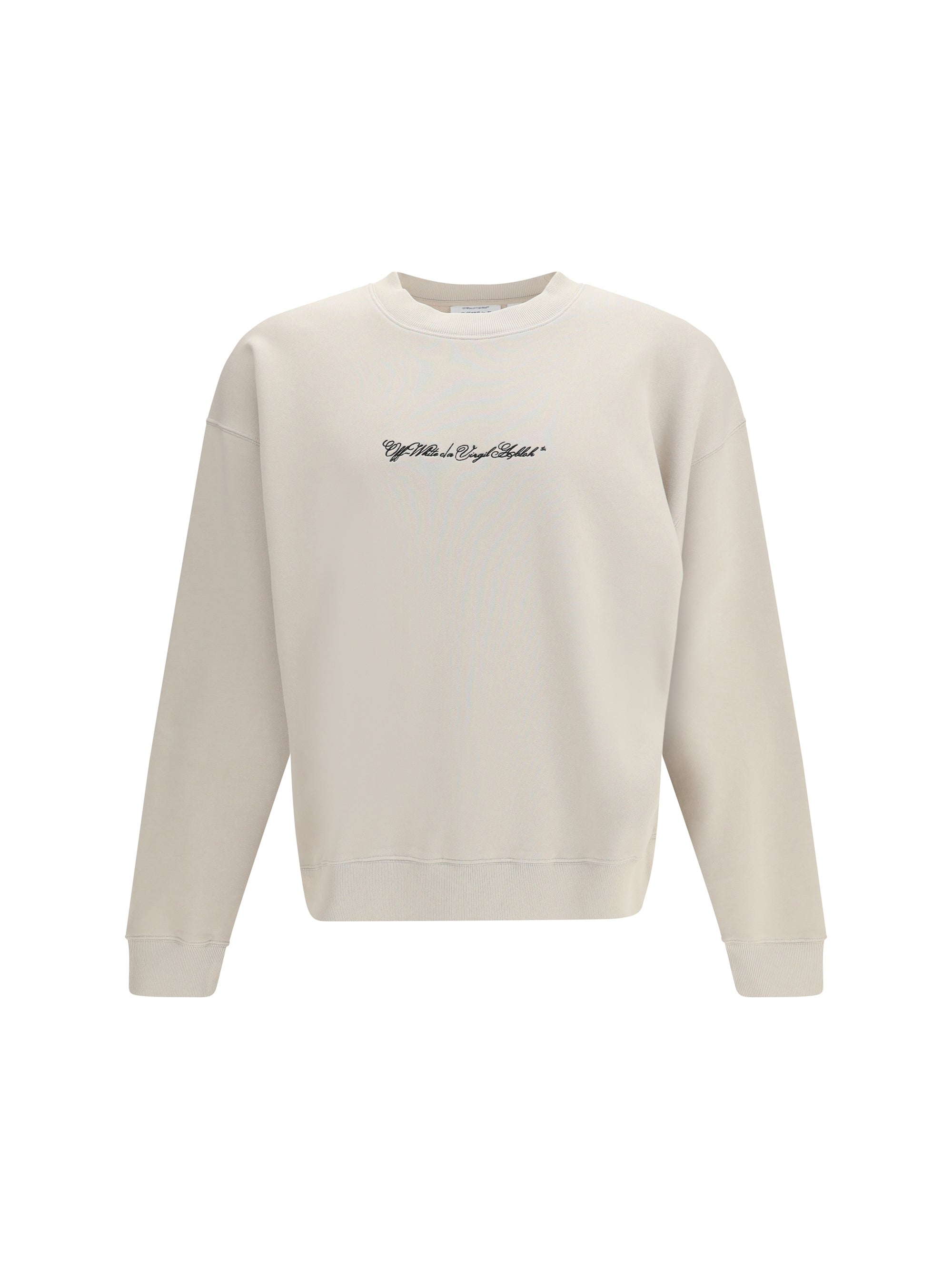 Script Arrow Sweatshirt — Beige