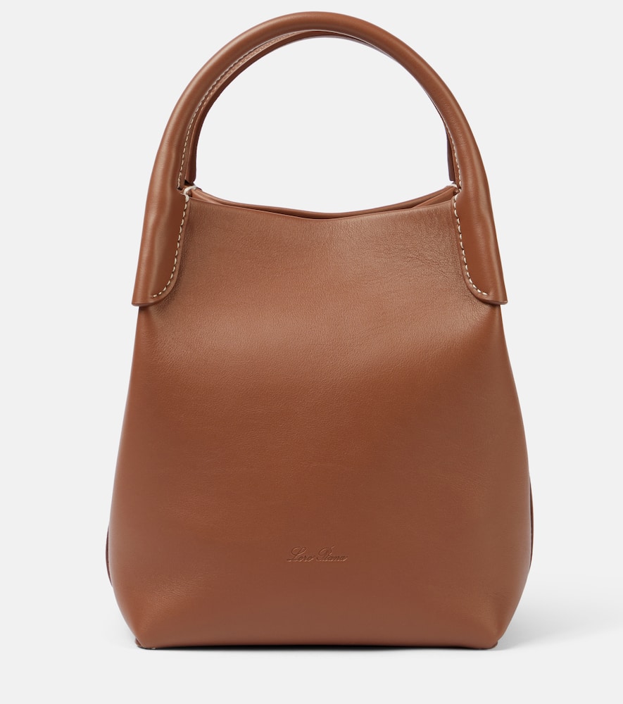 Loro Piana Bale Small leather tote bag