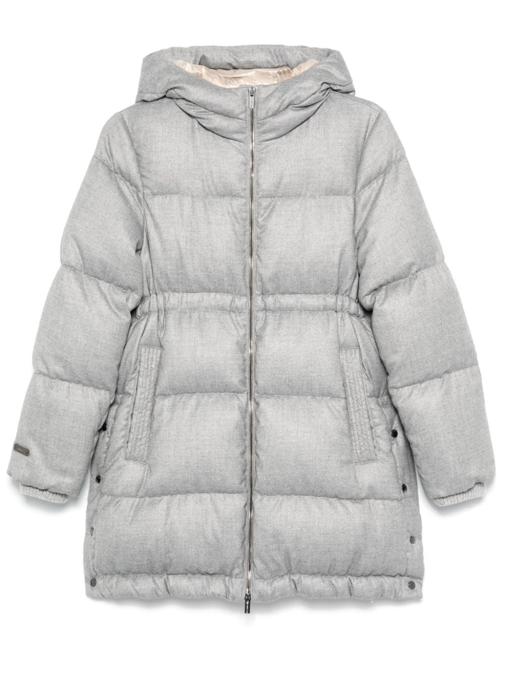 Punto Down Coat — Grey