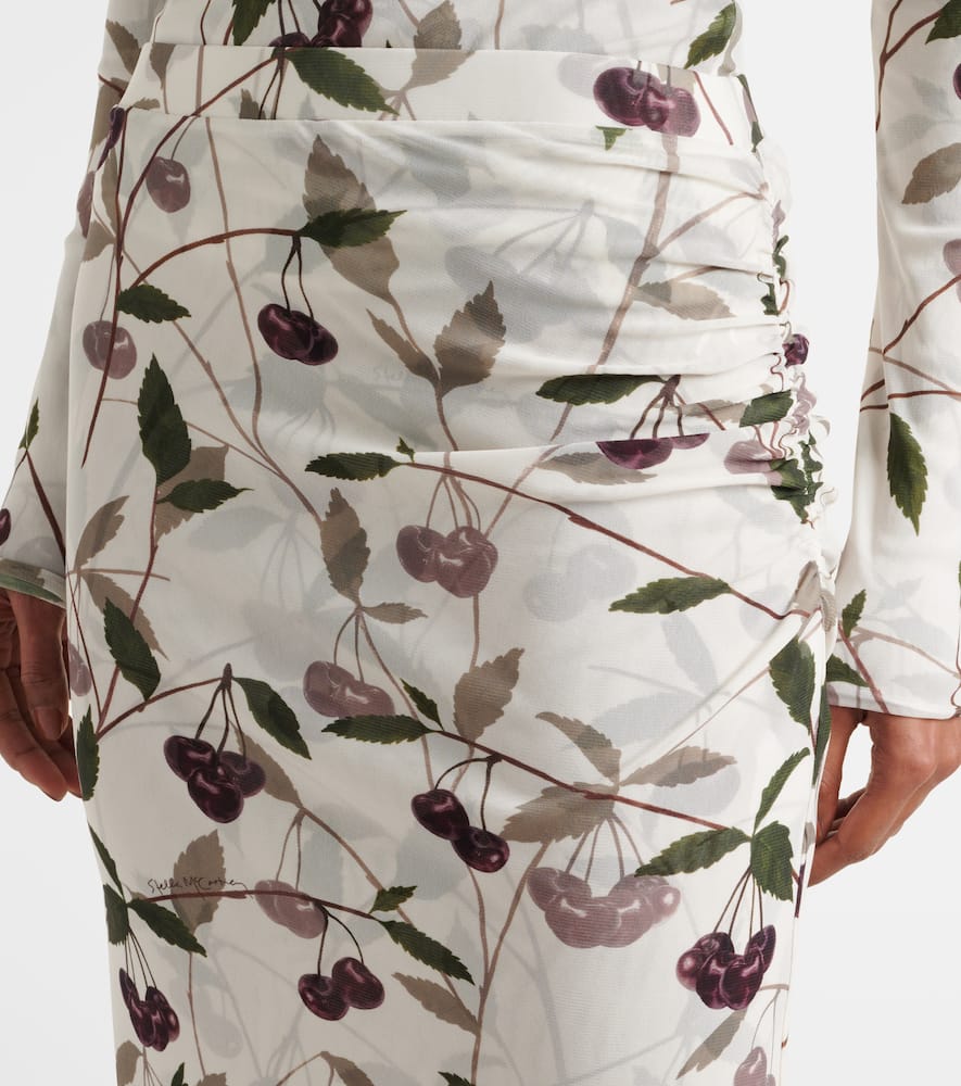 Jersey midi skirt