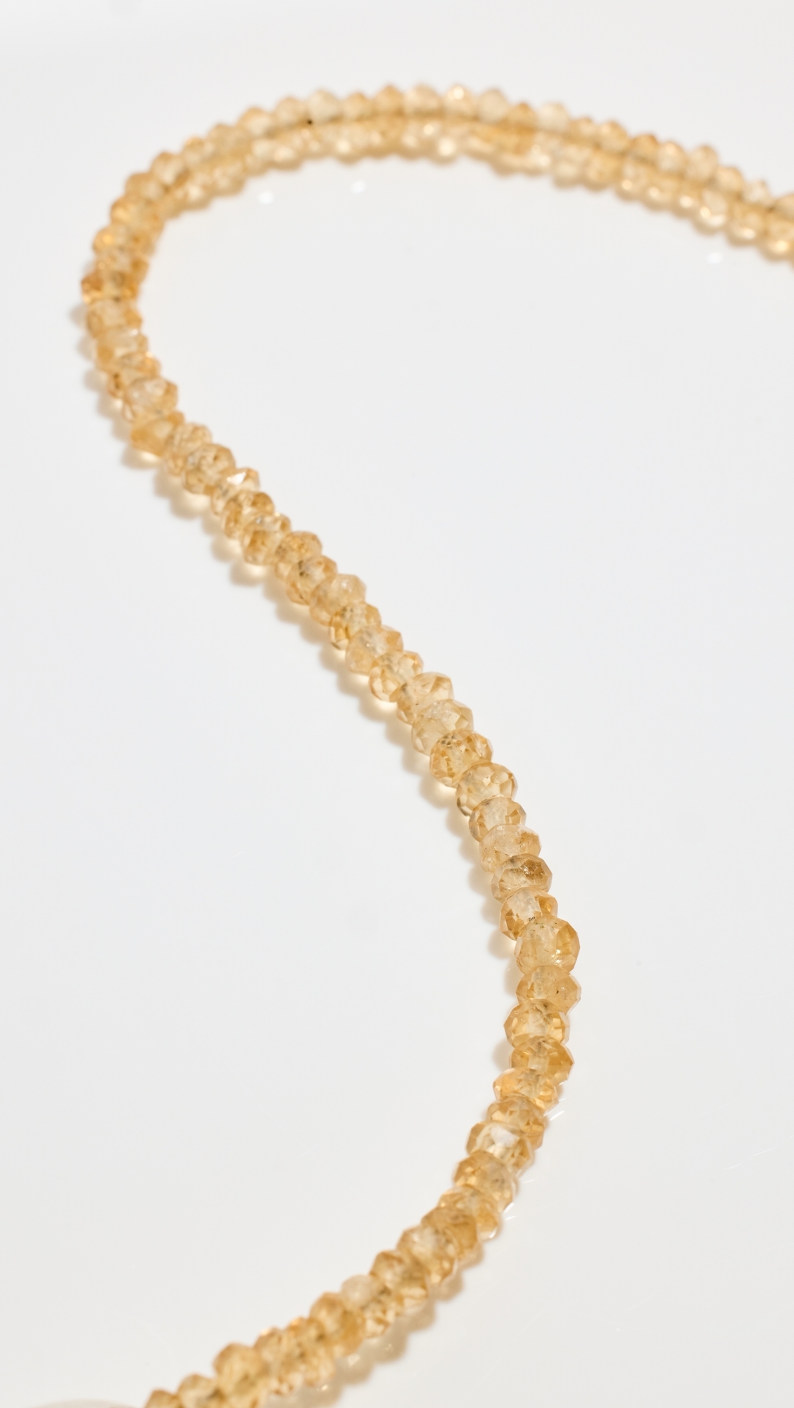 November Citrine Beaded Necklace Citrine One Size