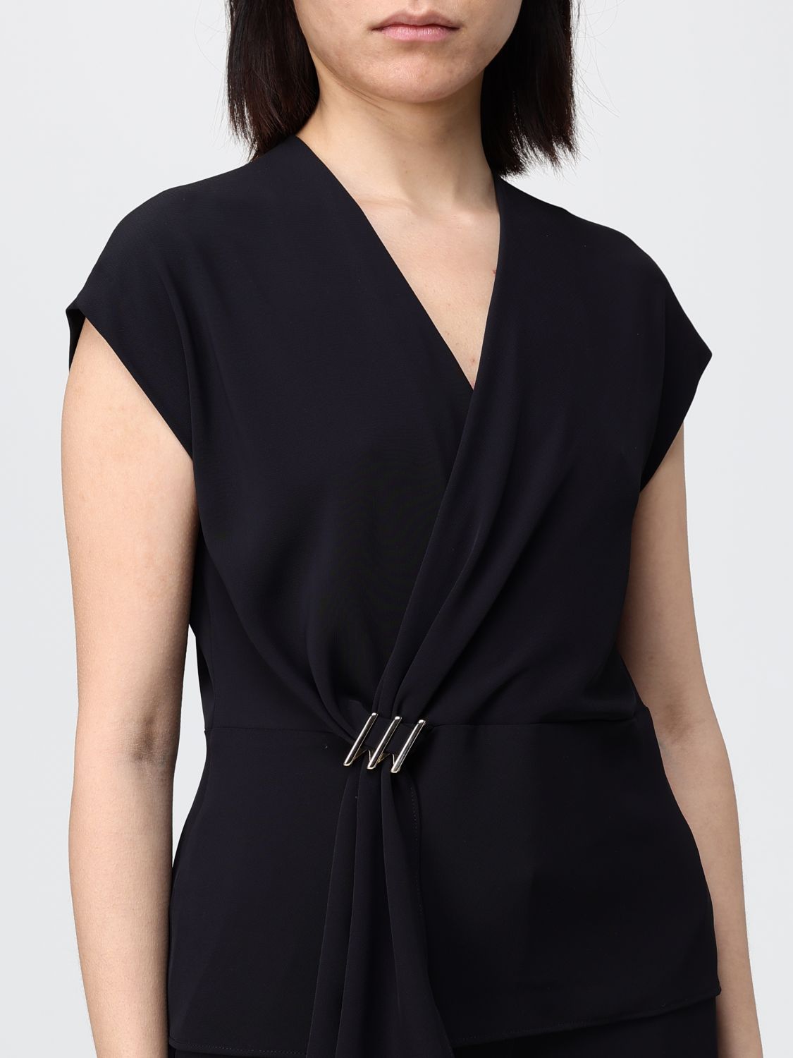 Top Woman color Black