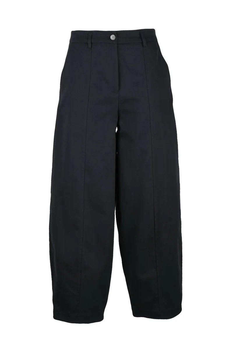 Black Cotton Trousers