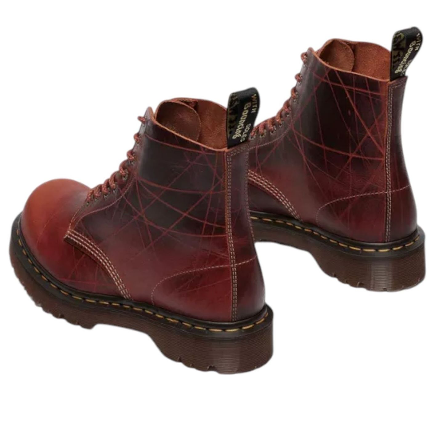 1460 Pascal Bump Toe Boots 'Caramel Brown'