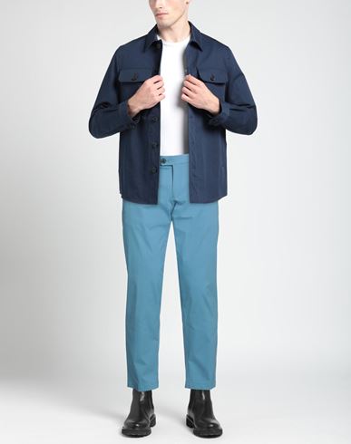 Hiltl Man Pants Pastel blue Size 34 Cotton, Nylon, Elastane