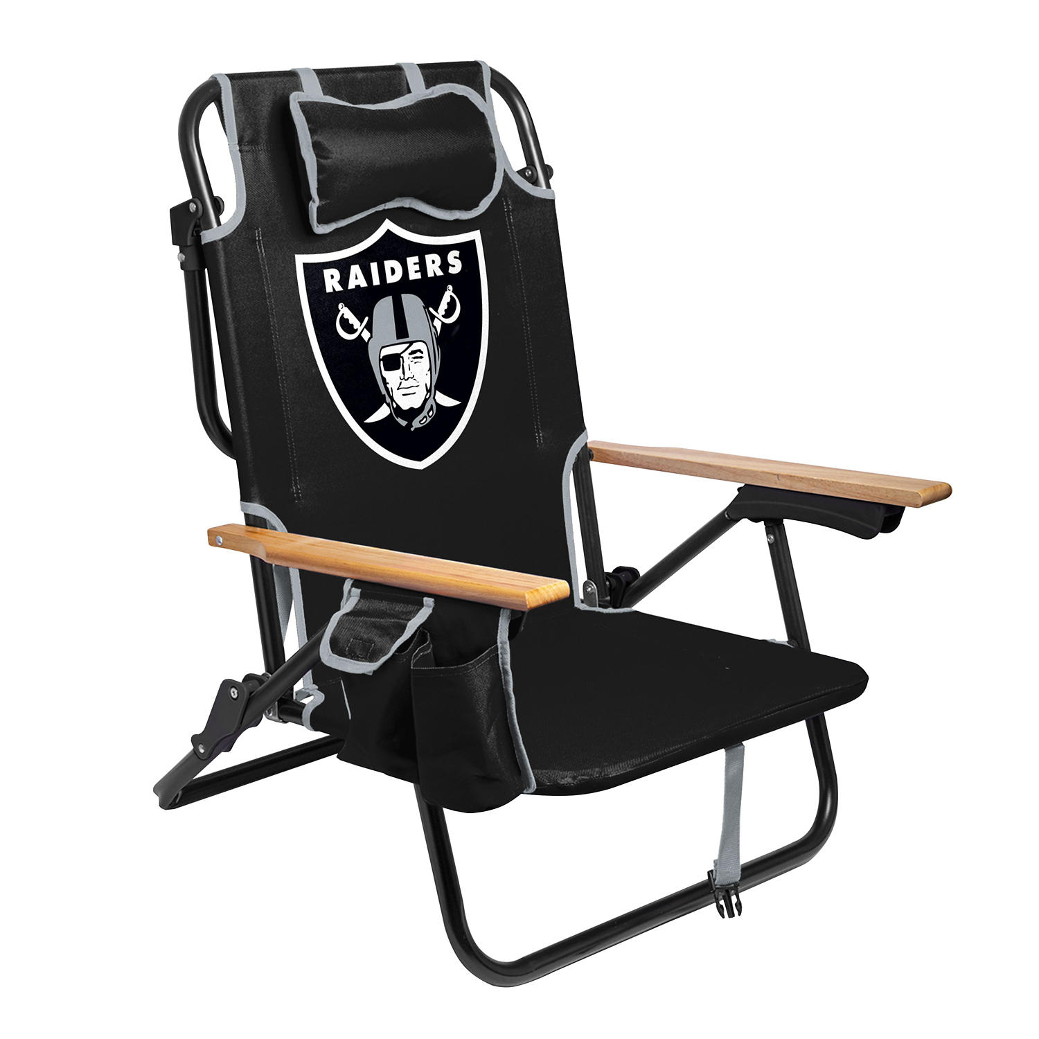 Las Vegas Raiders Reclining Beach Chair