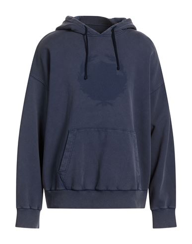 Man Sweatshirt Navy Size XS Cotton