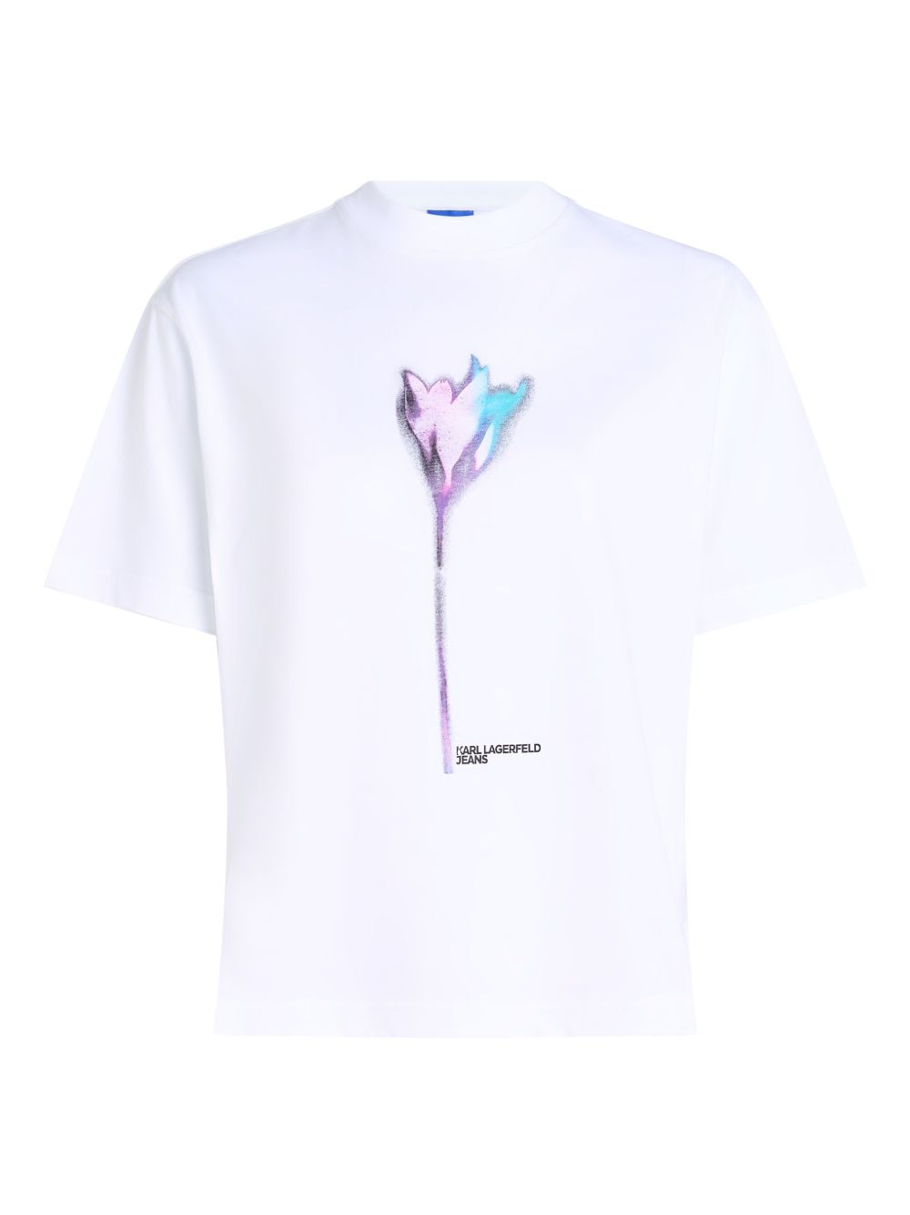 Karl Lagerfeld Jeans flower-print T-shirt - White