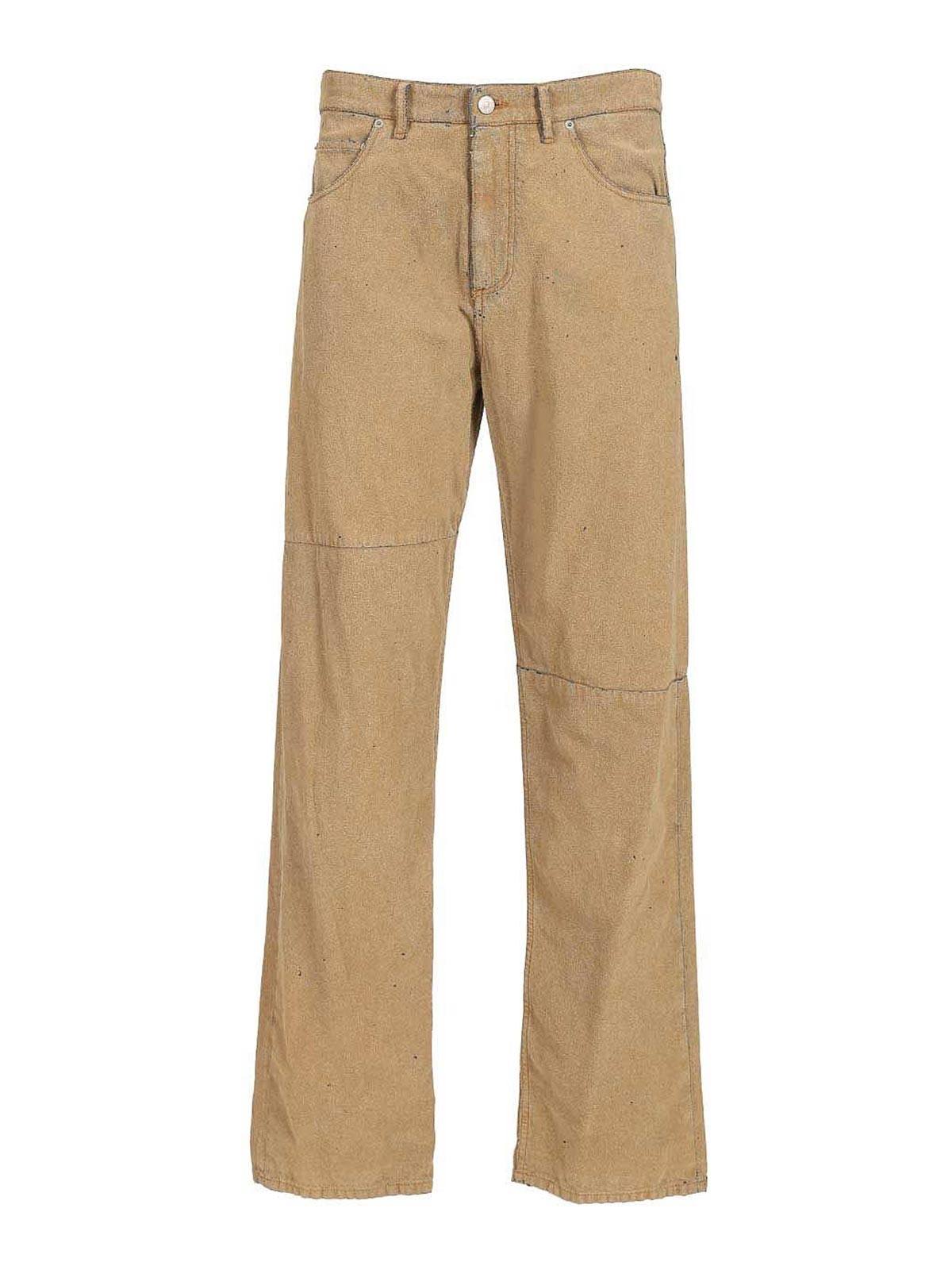 Pants 5 Pockets Jeans Beige