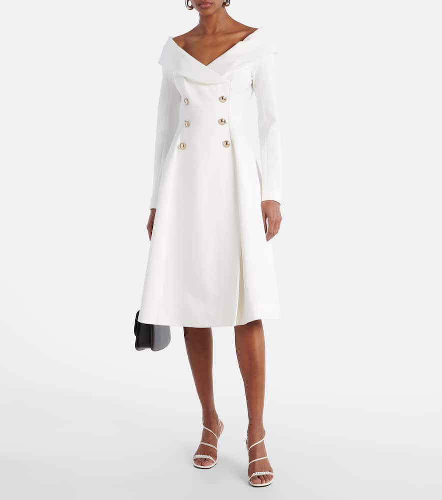 Pleated blazer dress
