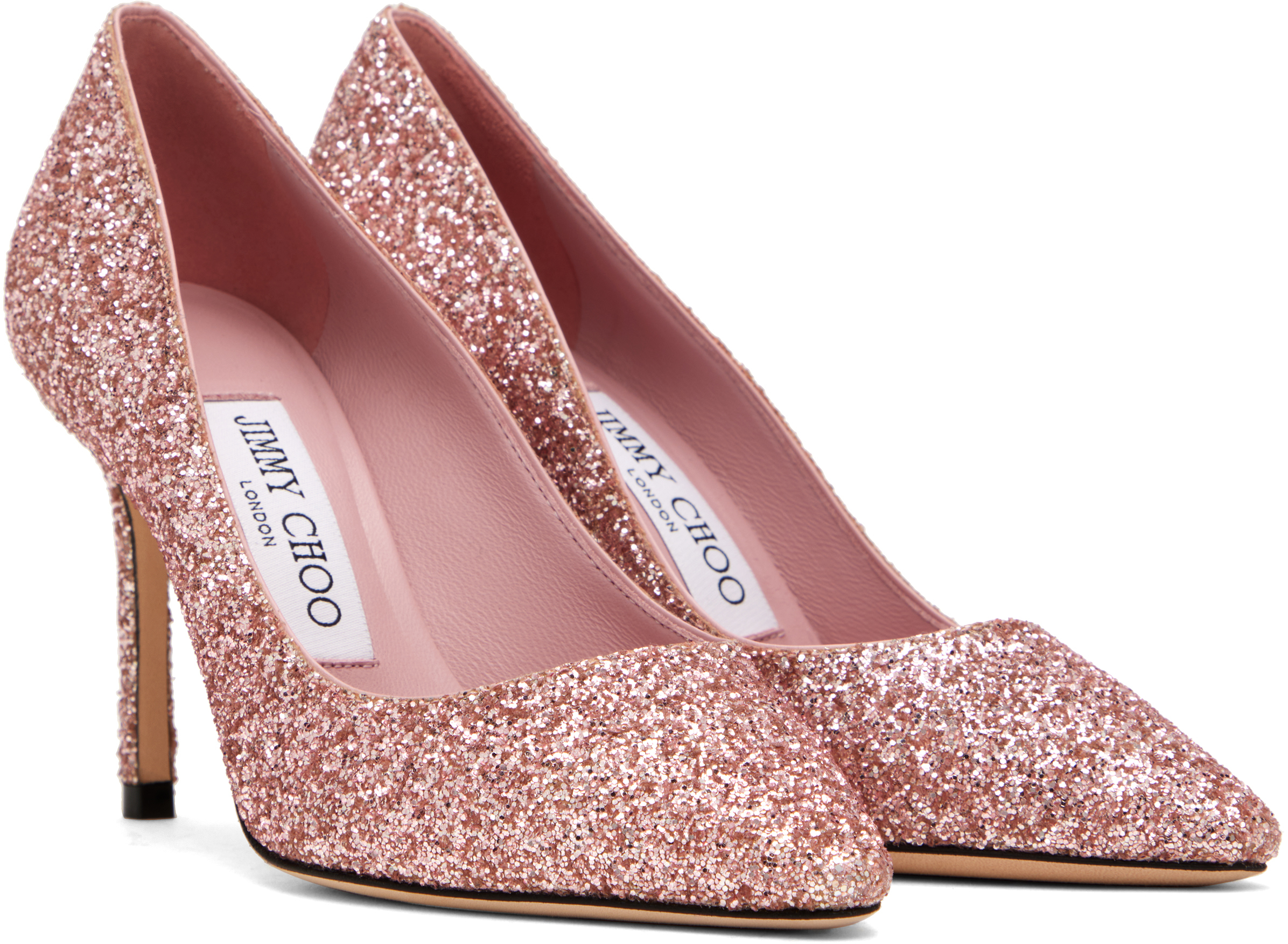 Jimmy Choo SSENSE Exclusive Pink Romy 85 Heels