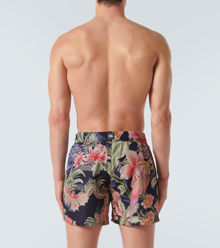 Printed swim trunks