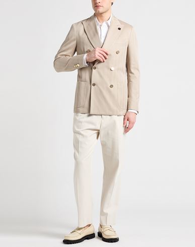 Man Blazer Sand Size 38 Cotton
