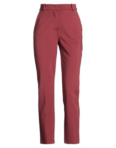 Woman Pants Burgundy Size 2 Viscose, Polyamide, Elastane