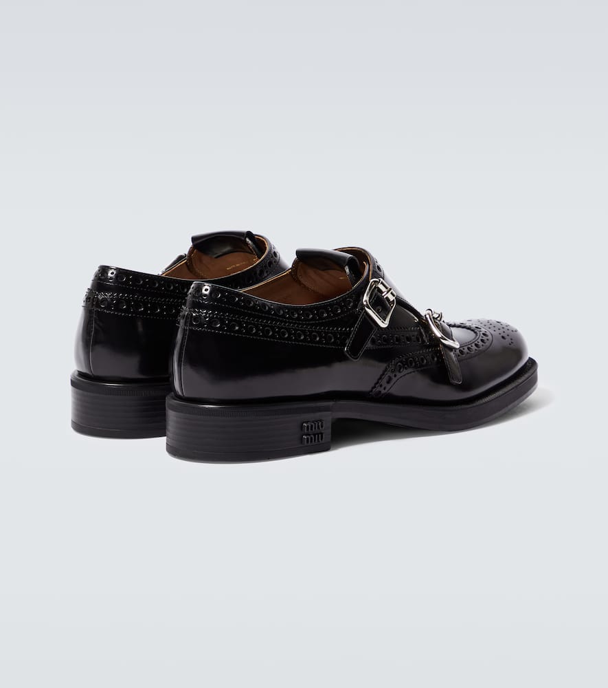 X Church's leather monk strap shoes