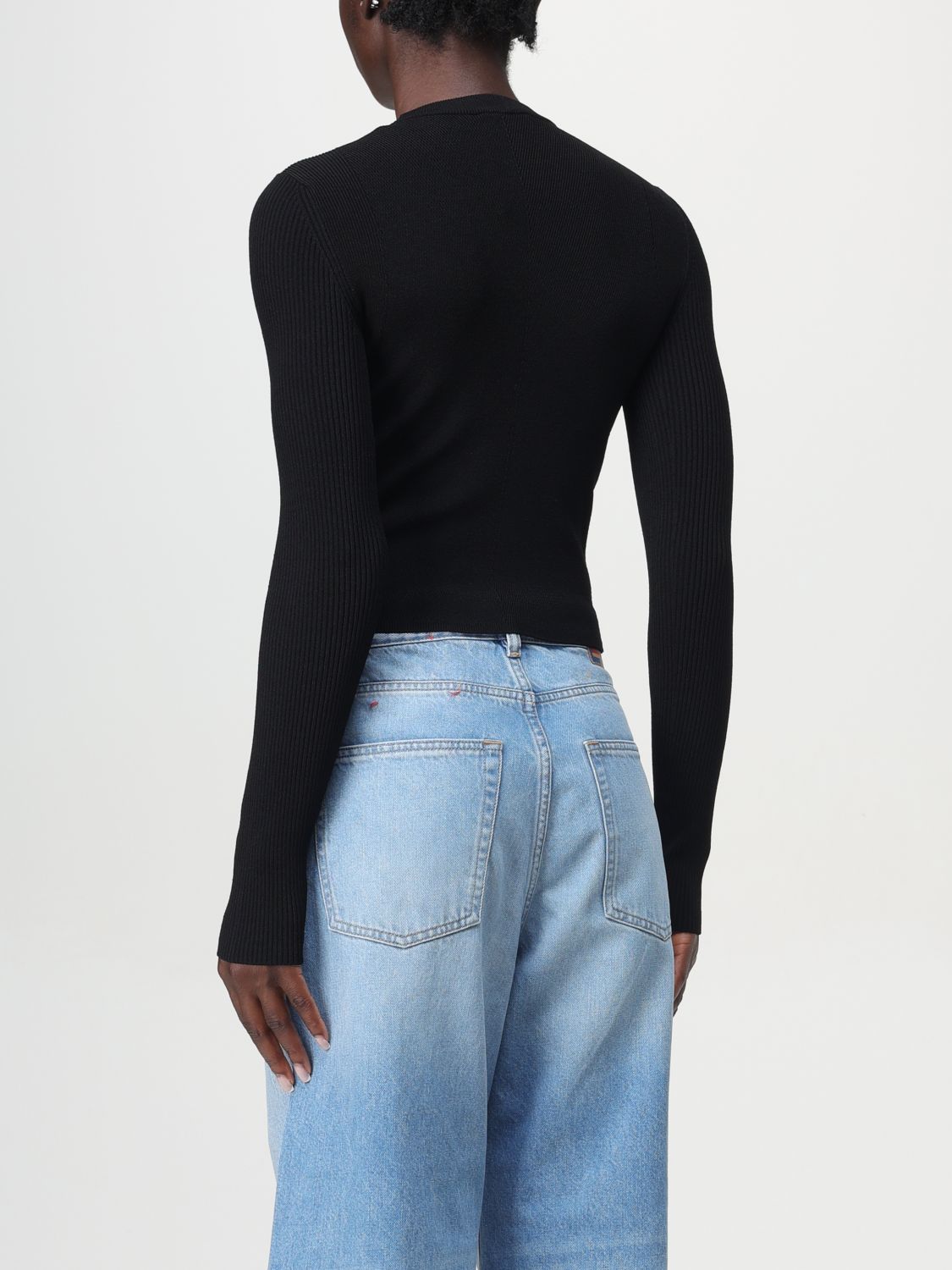 Sweatshirt Woman color Black