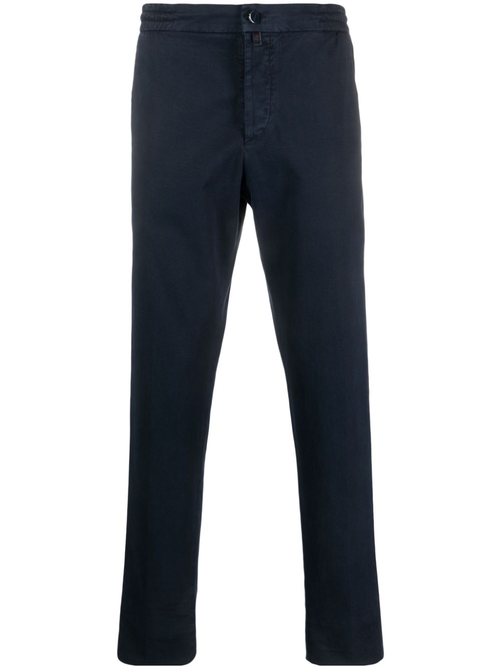 Low-rise tapered-leg trousers - Blue