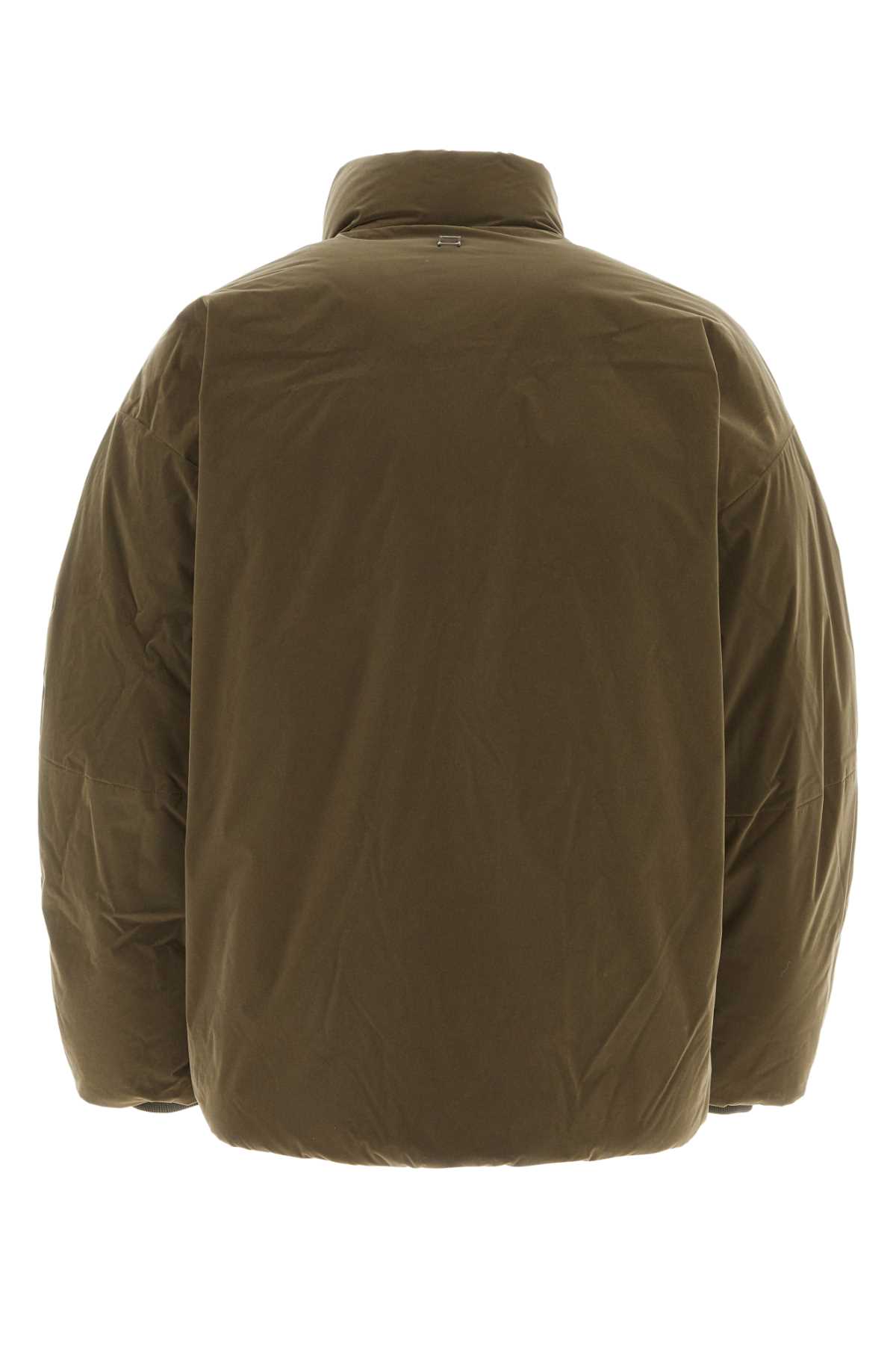 Funnel-neck padded jacket - Green