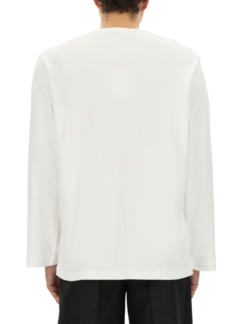 Logo-embroidered Long-sleeved T-shirt