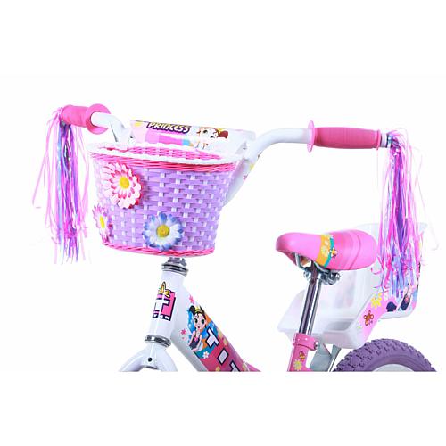 "Titan Flower Princess Girl's 16"" Wheel Deluxe BMX Bike with Training Wheels
