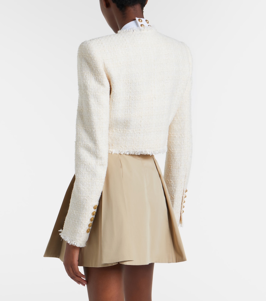Cropped tweed jacket