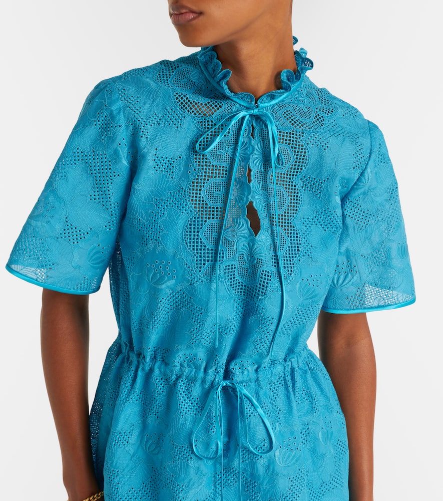 Cotton lace maxi dress