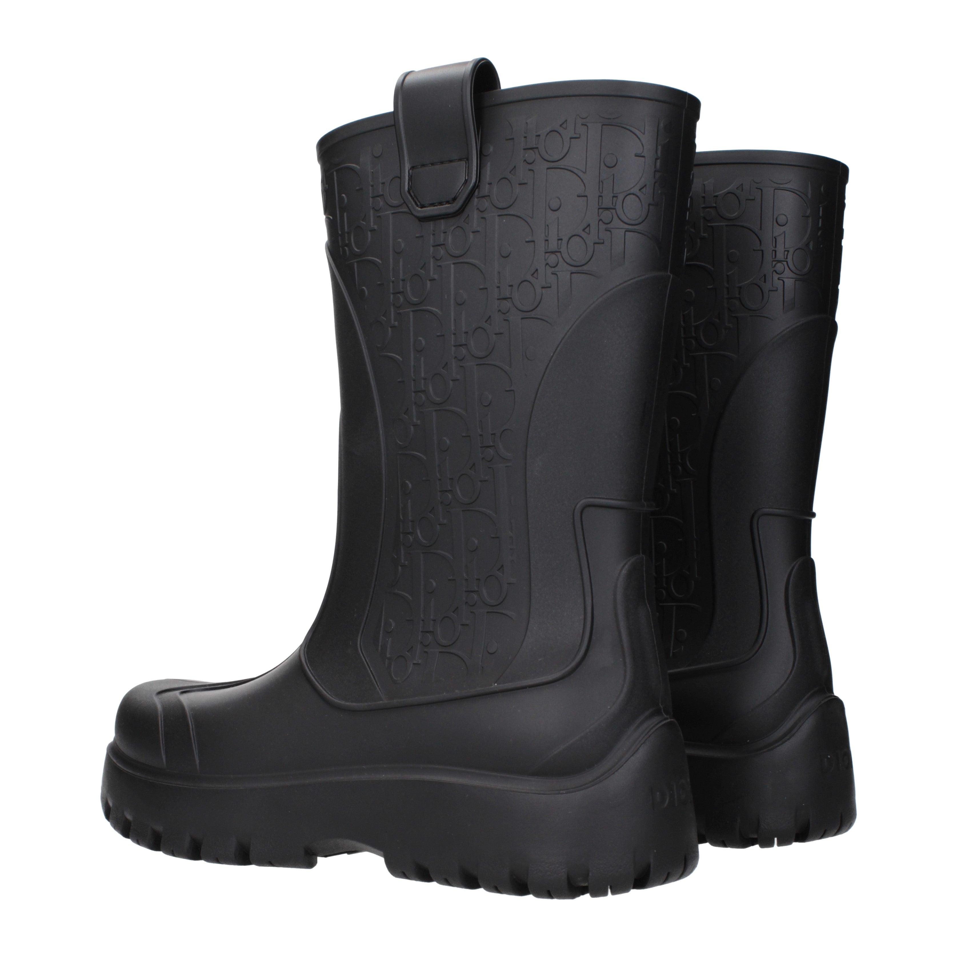 Christian Dior Men's Rubber Boots Black