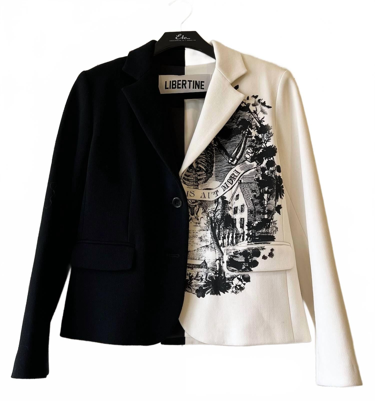 Women's Flower Garland Jacket In Black, White
