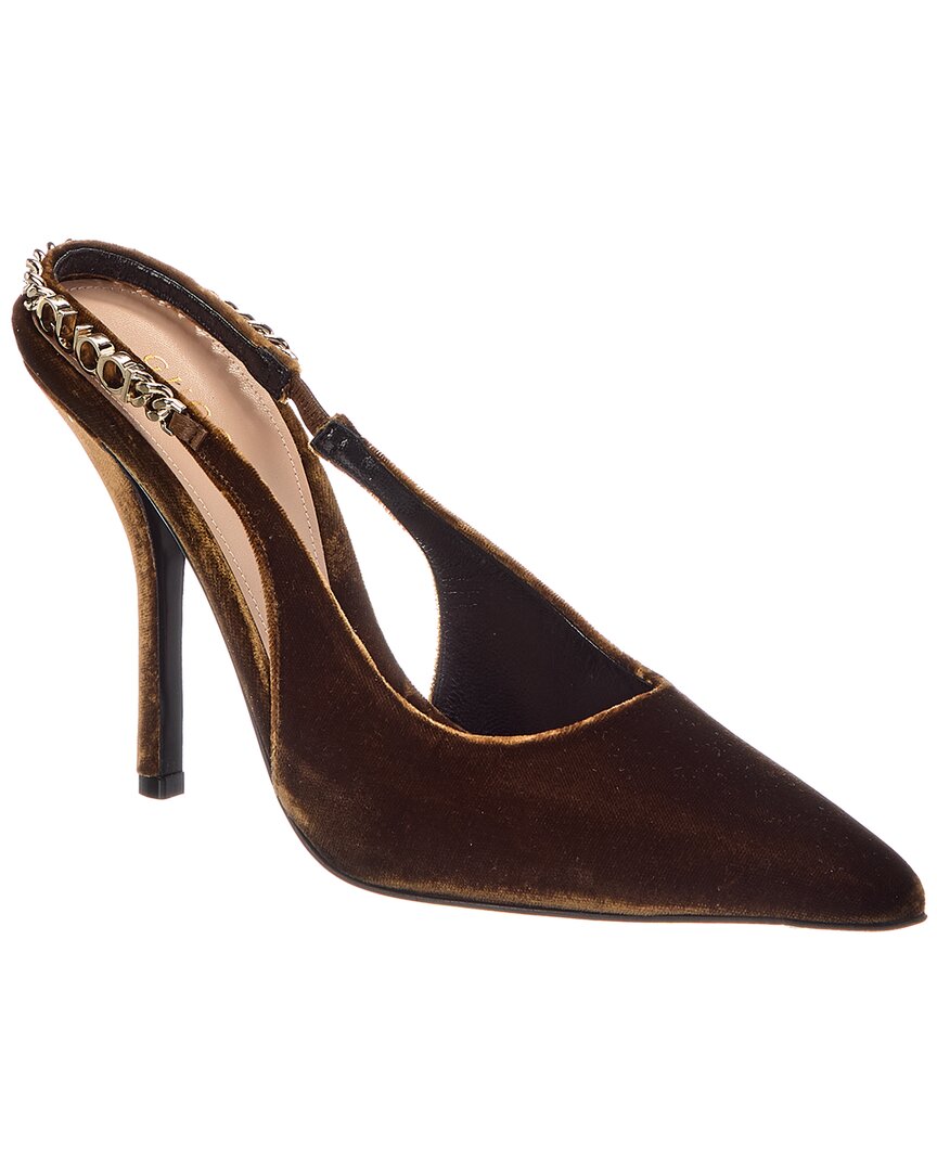 Signoria Velvet Slingback Pump