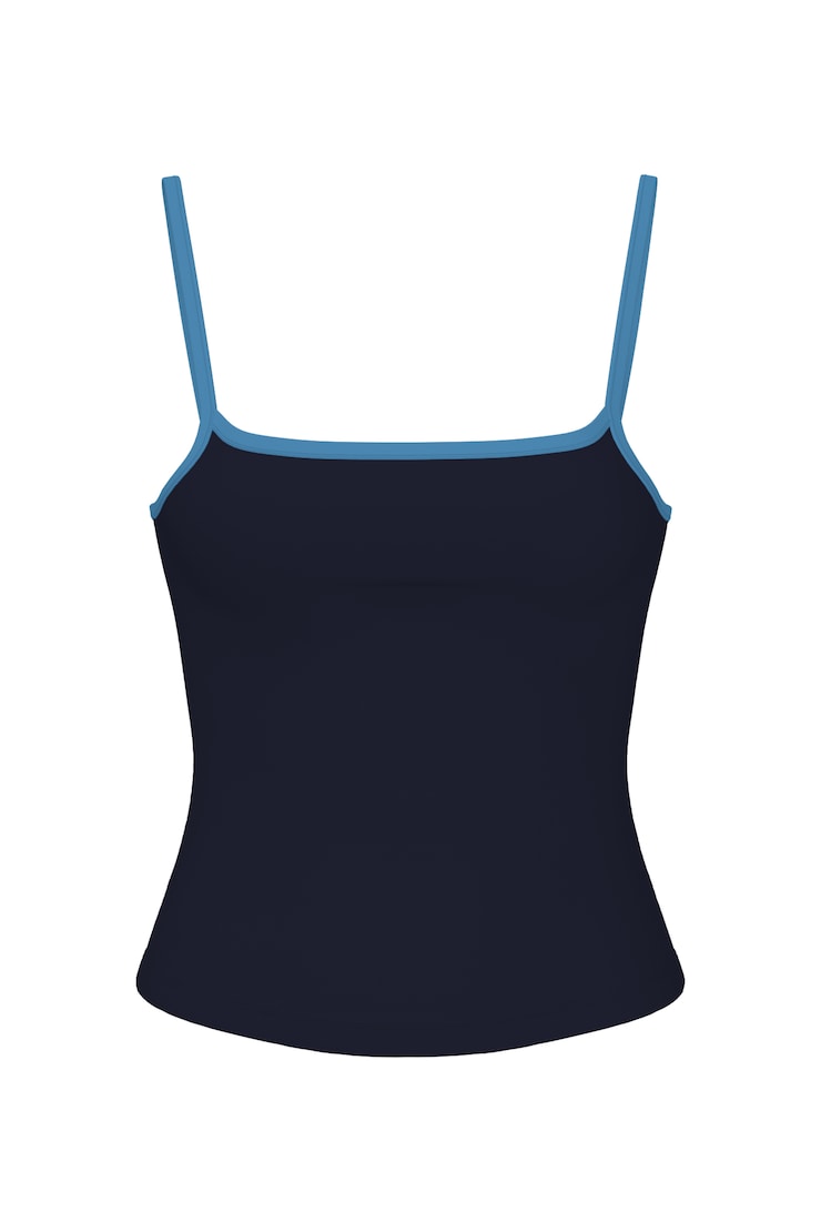 Sleek Scoop Cami Top - Navy - Women Clothing
