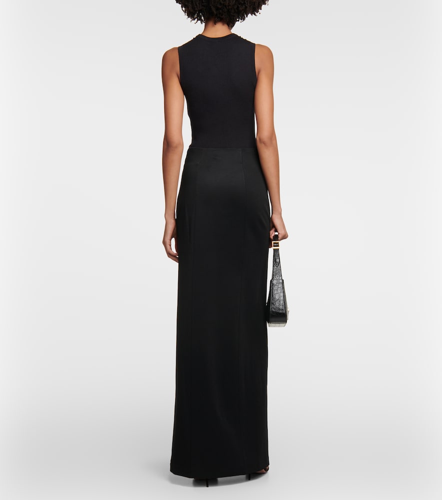 Galvan Alicja jersey maxi skirt