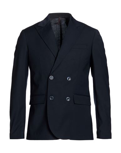 Man Blazer Midnight blue Size 34 Polyester, Wool, Elastane