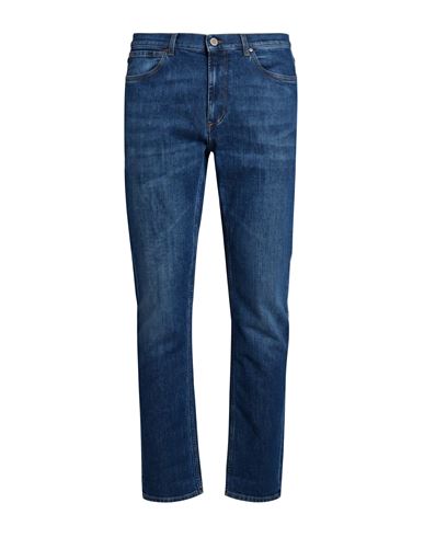 Man Jeans Blue Size 32 Cotton, Elastane