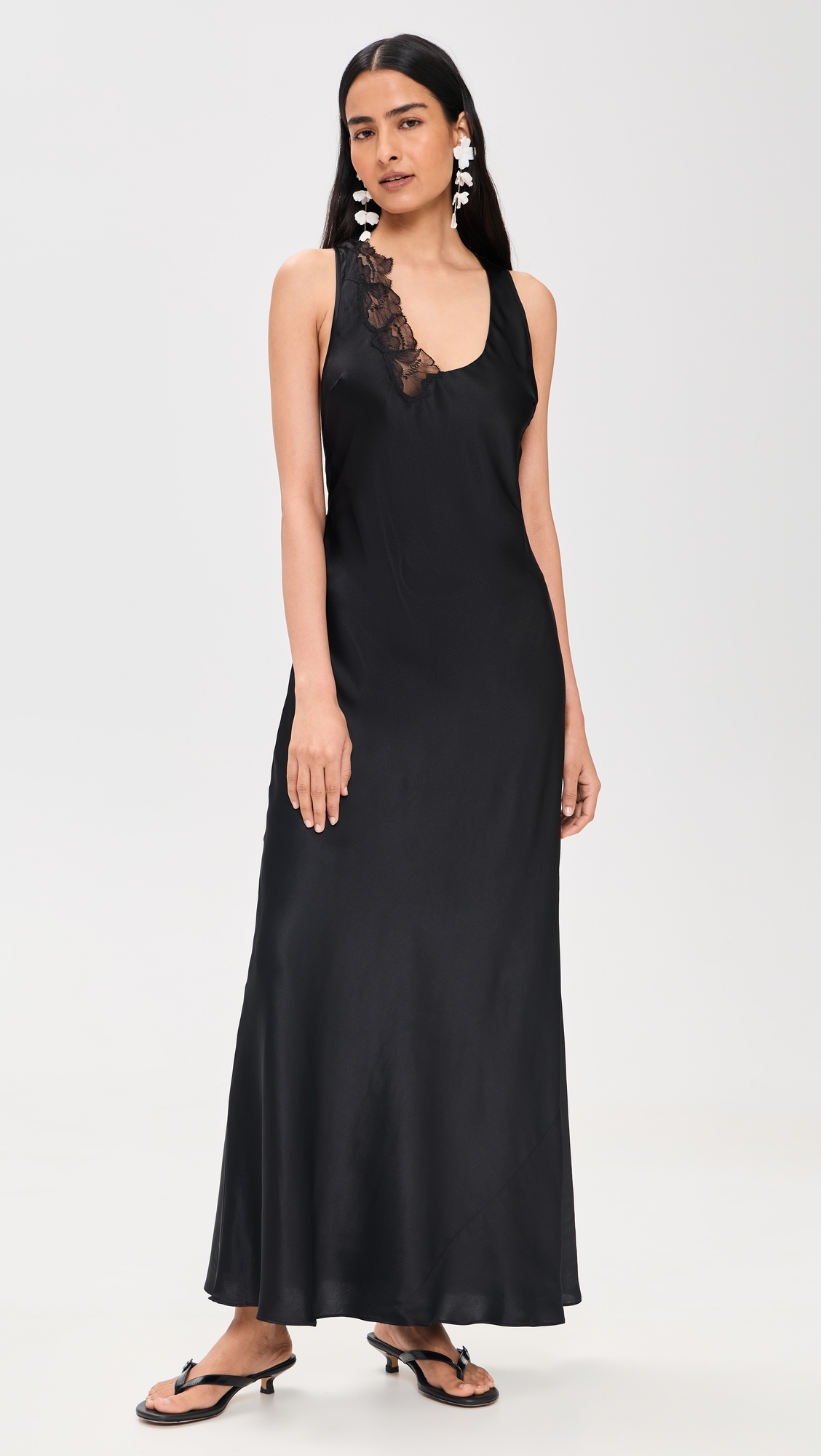 Montparnasse Silk Gown Black