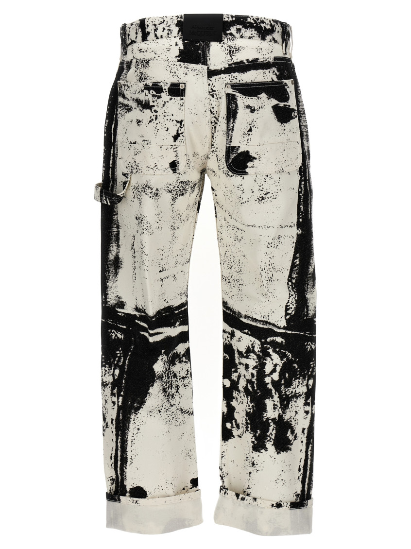 Jeans Workwear Jeans With Fold Print