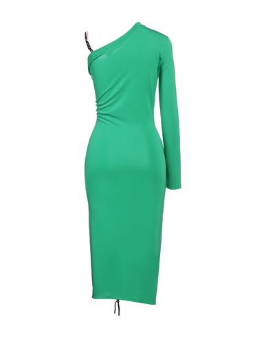 Cord Detail Jersey Dress Woman Midi dress Green