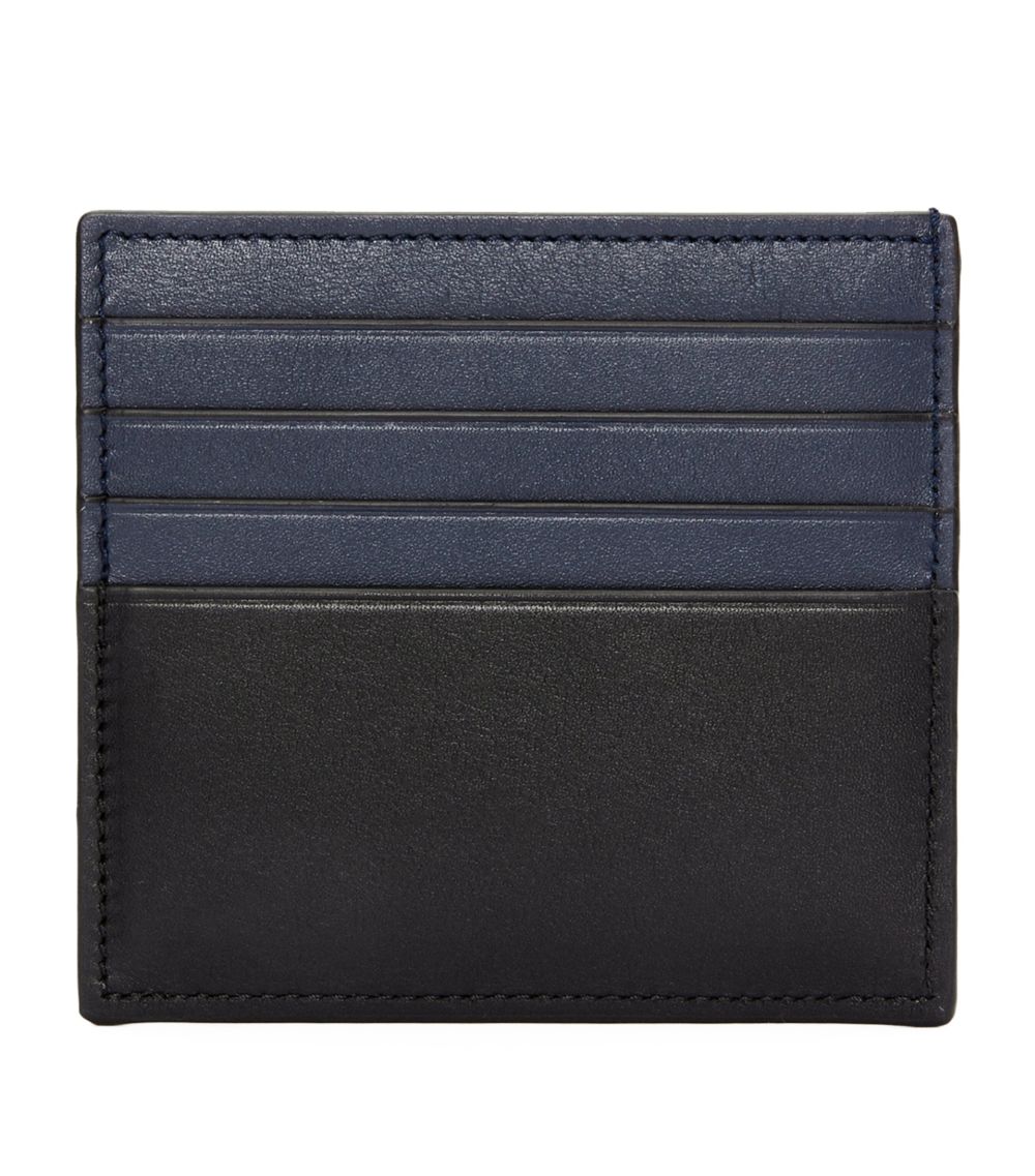 Leather Open Bicolour Card Holder