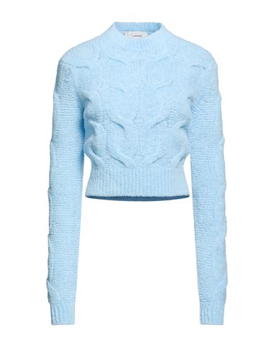 Woman Sweater Sky blue Size L Wool, Polyamide