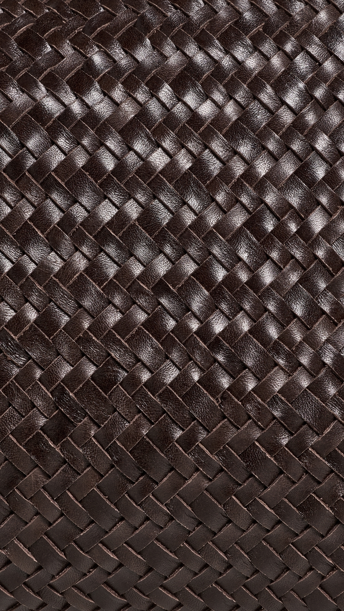 The Signature Woven Collection Shoulder Bag Coffee Bean One Size