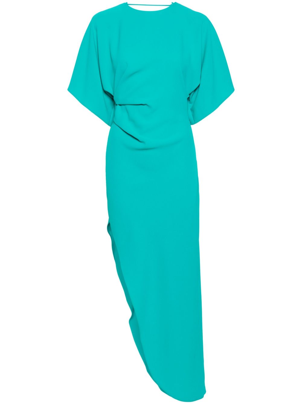 The Savita asymmetric midi dress - Blue