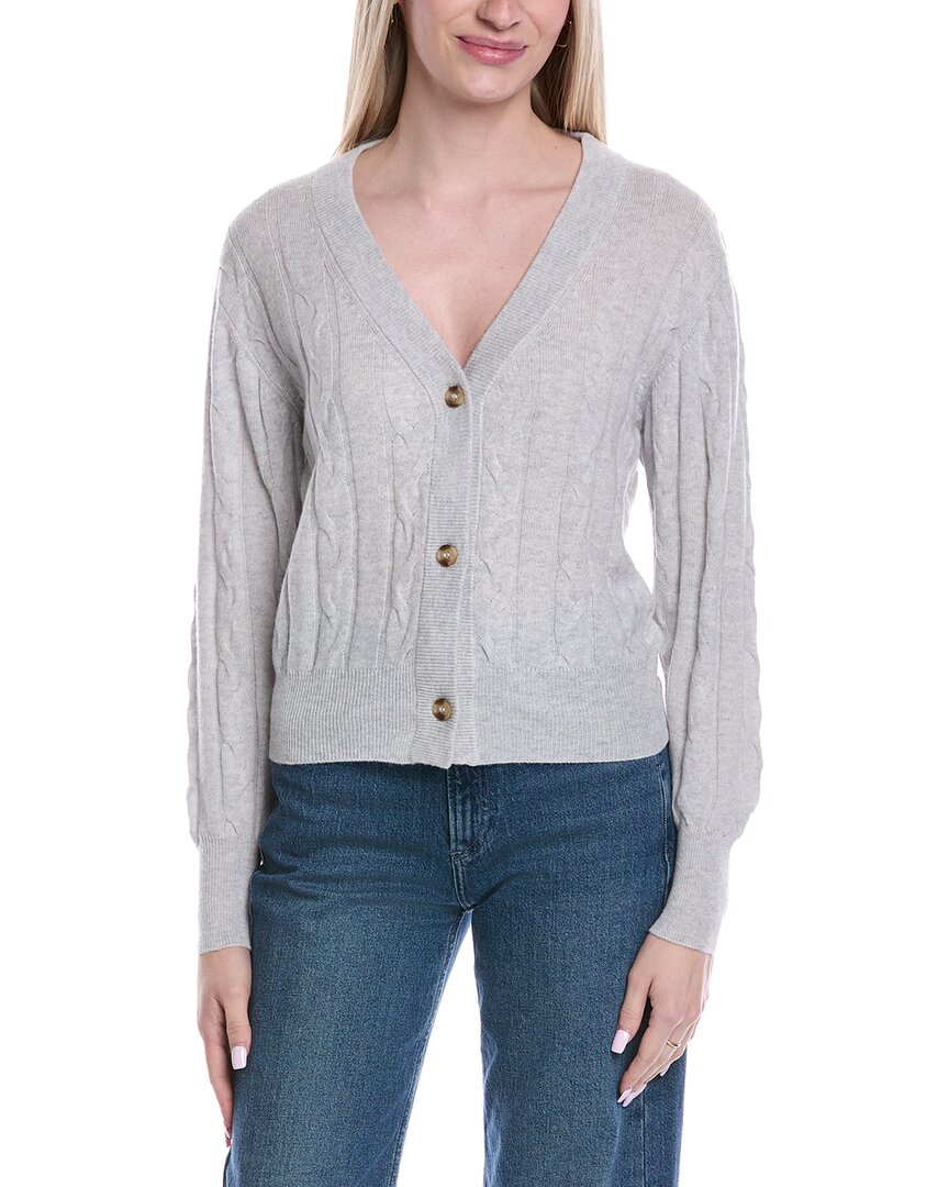 Cable Wool & Cashmere-Blend Cardigan