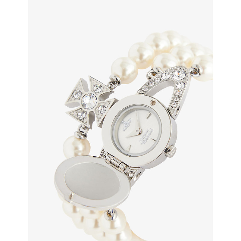 The Strand Stainless Steel and Swarovski Crystal Manual Watch