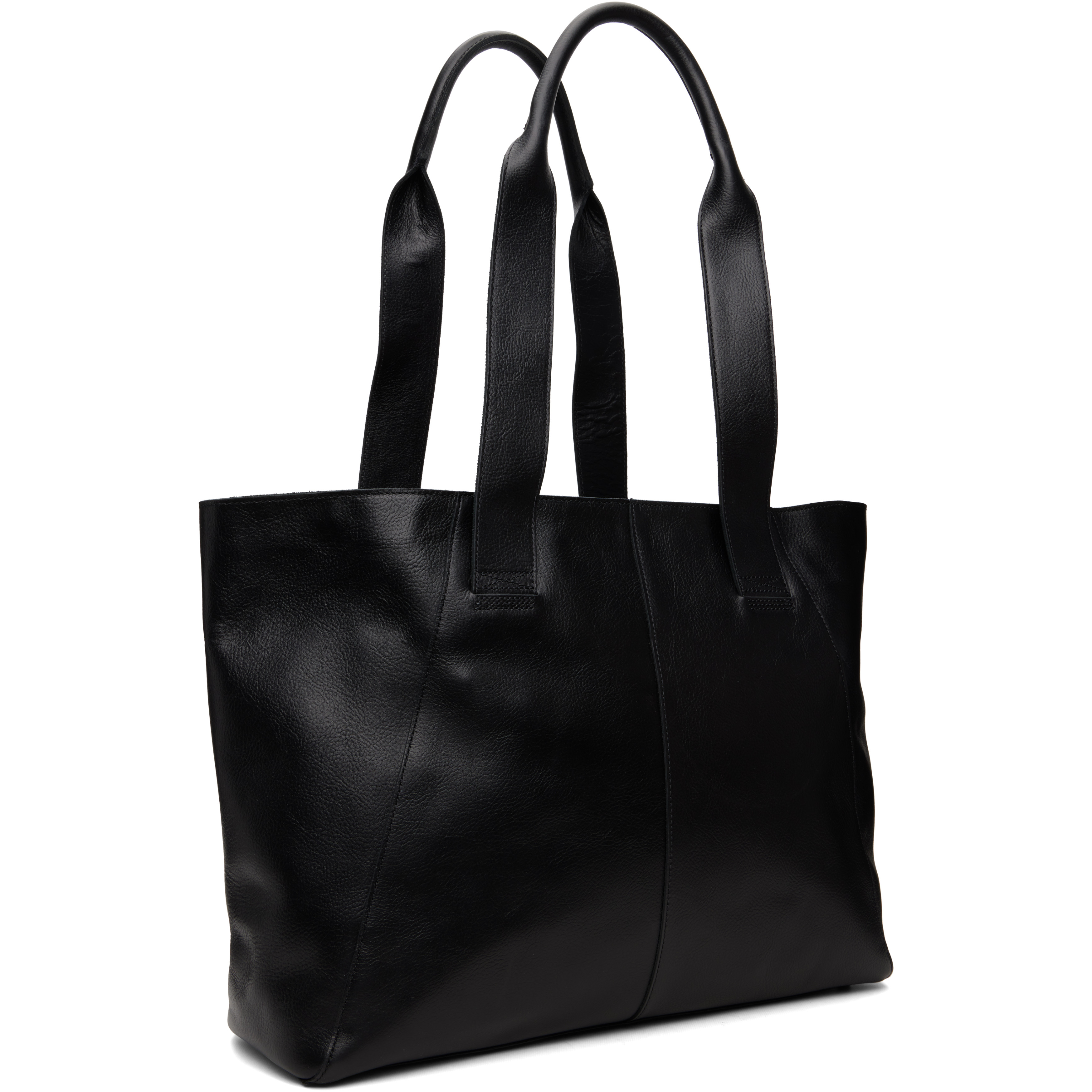 Black Maxi Overdrive Leather Tote