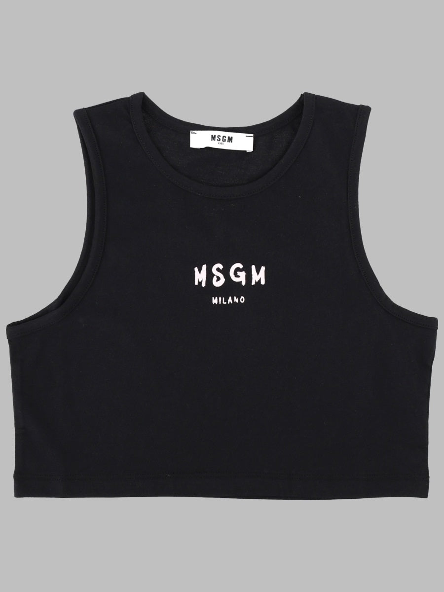 Logo Cotton Jersey Top for Girls, Spring/Summer 2026