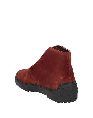Man Ankle boots Brick red