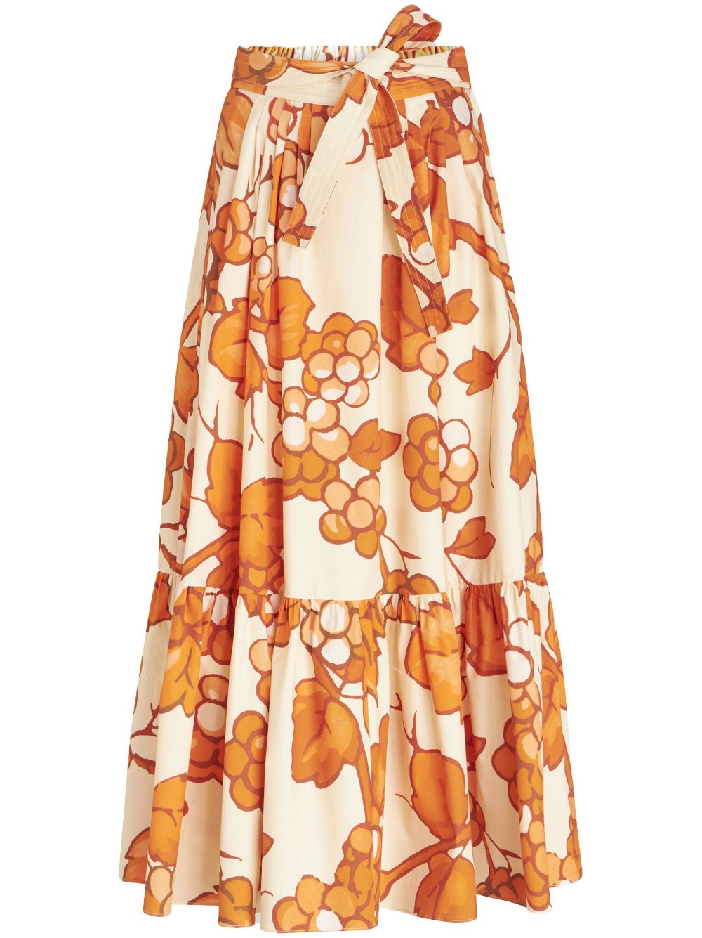 Gonna graphic-print skirt - Orange