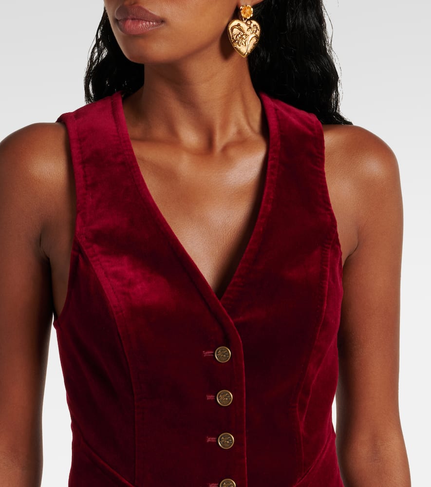 Etro Cotton velvet vest