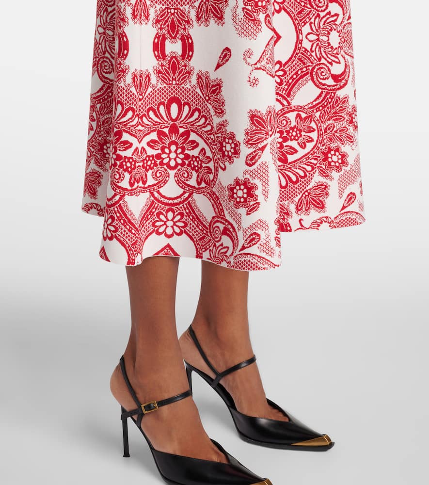 Jacquard midi dress