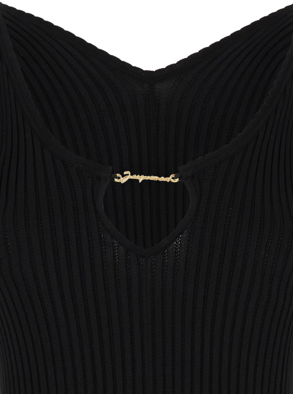 Black La Mini Robe Pralu Mini Dress In Viscose Woman