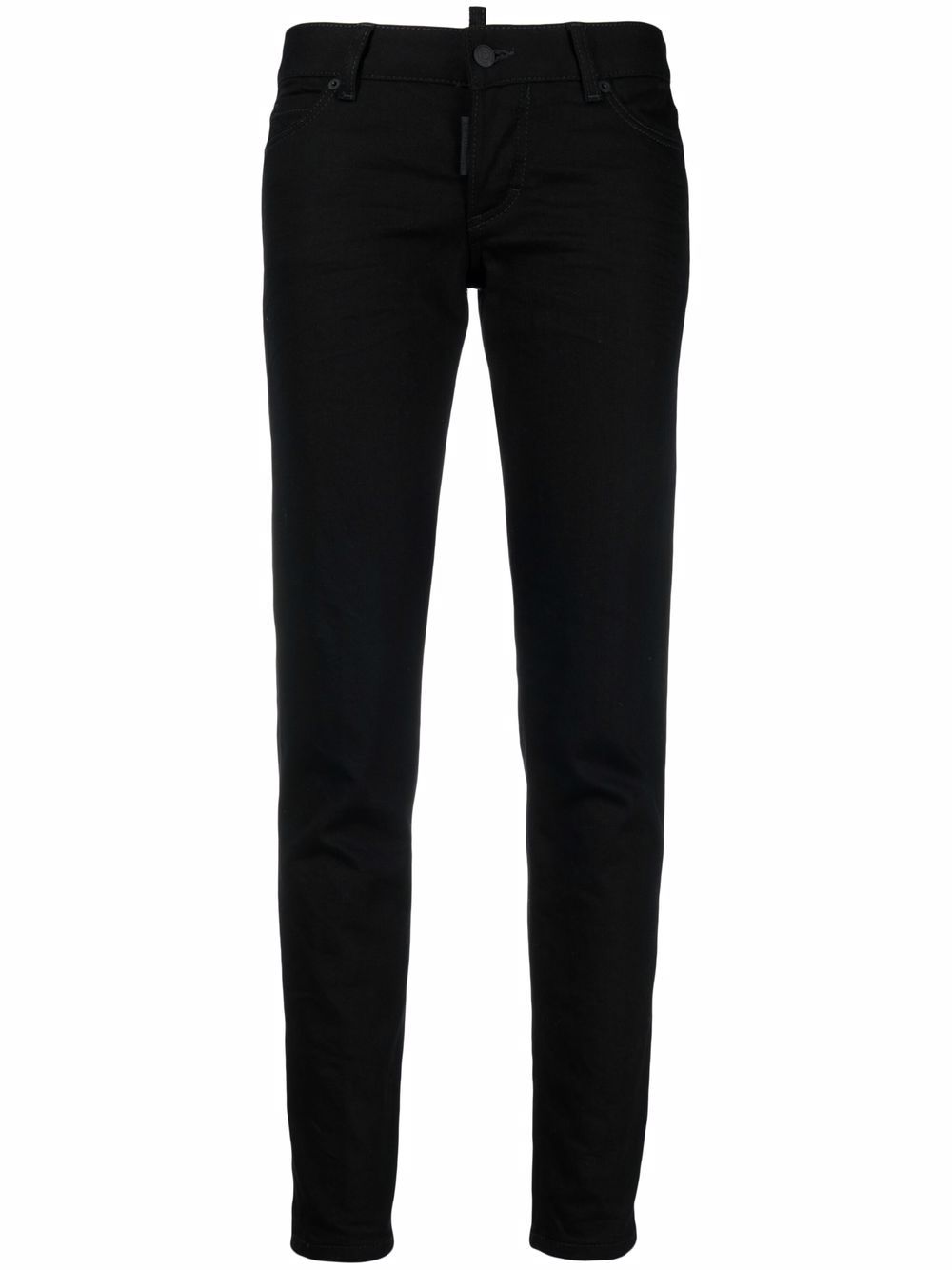 Logo-print skinny jeans - Black